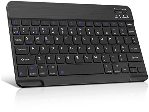 SENGBIRCH Wireless Bluetooth Keyboard Lightweight Slim for iOS iPad, iPad Pro, iPad Air, Mac, Android Tablet Samsung Galaxy, Xiaomi Pad 5, Huawei, Lenovo, Black