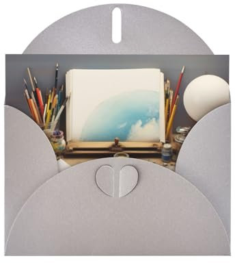 LLaviD Geburtstagskarten kreativer Schreibtisch Bedruckte Blanko-Karten Grußkarte Mit Umschlägen Lustige Dankeskarte Für Alle Anlässe Hochzeit