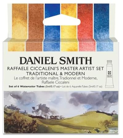 Daniel Smith Extra feine Aquarellfarbe – Raffaele Ciccaleni's Master Artist Set I Traditionell und Modern, 6 Stück, 5 ml Tuben