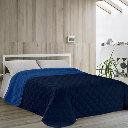 Dorian Home - Trapuntino Leggero Copriletto Singolo Estivo e Autunnale Double Face 170x260 Trapuntato, Trapunta Letto Singolo Primaverile Mezza Stagione 100% Microfibra Anallergica, Coperta 4 Stagioni