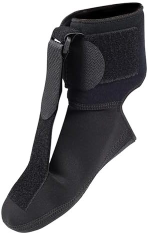 Zuasdvnk Achilles-Nachtschiene, Weiche Achillessehne-Stretcher-Orthese, Schlafstützstiefel, Massagegerät und Nachtschienensocke für Plantarfaszie