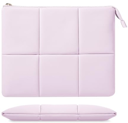 Moko 22,9-27,9 cm (11 Zoll) große Tablet-Hülle für iPad Air/Pro 11 Zoll, iPad 10. Generation 10,9, iPad Pro 11, iPad Air 4/5. Generation 10,9, integriertes Gummiband, PU-Leder-Tragetasche, Hellrosa
