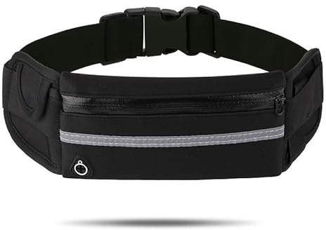 yuandnn Running Belt Waterproof Adjustable Elastic Strap Sweatproof Waistpacks with Large Capacity, Perfect for Running and Outdoor Activities