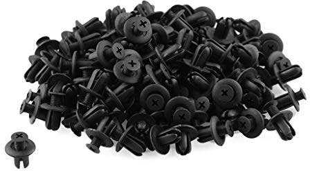 Hztuang - Pinza de fijación de remaches de plástico para agujero de coche, 120 x 8 mm, pinza para pasadores de seguridad para parachoques