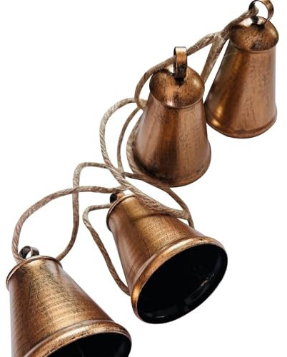 Weihnachtsglocke Glocken Weihnachten Glocke Groß Glöckchen Kuhglocken Vintage Landhausstil Deko Weihnachten zum Aufhängen, Christmas Bells Weihnachtsbaumglocken Weihnachtsglöckchen(1 Set)