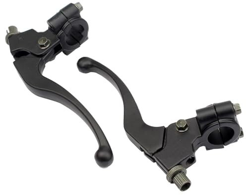 Tkxjry 2 pezzi Leve Frizione, 7/8 Pollici 22mm Leva Frizione Moto Maniglia, Universale Accessori Motocicli Maniglie, Freno Moto Universale, per Dirt Pit Bike da 50 CC a 125 CC