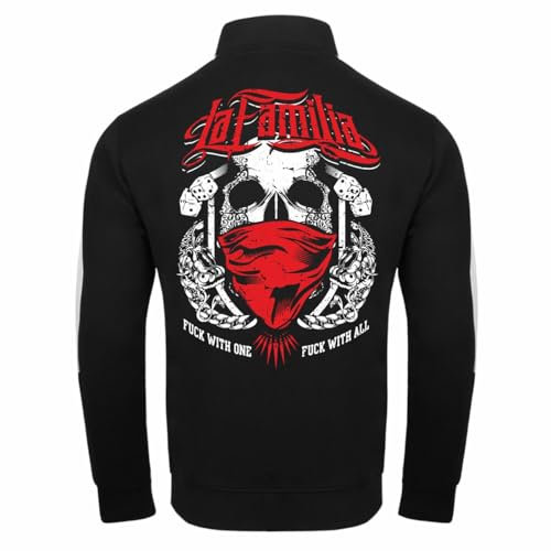 Spaß Kostet Herren Männer Trainingsjacke La Familia Fuck the World Germany Patch S - 3XL