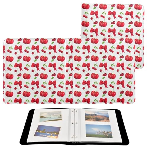 JUMBEAR Grande album fotografico autoadesivo con 20 pagine, album fai da te, per matrimoni, famiglia, bambini, vacanze, ciliegie