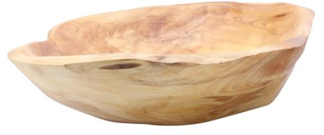 BESTYASH Tazón De Madera Bandeja Rústica De Madera Plato De Dulces Tazón Para Servir Bandeja De Escritorio
