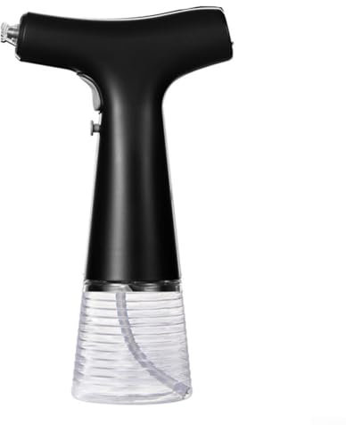 Pulverizador de aceite eléctrico recargable de diseño sostenible para chefs caseros ecológicos (negro)