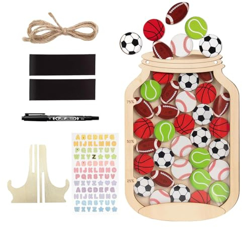 FrostyFlair Belohnungsglas, Aimant personnalisé pour Enfants, Système de récompense et Tableau de récompense à partir de 4 Ans
