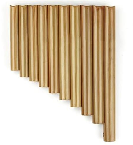 Panflöteninstrument Handgemachtes Traditionelles Musikinstrument Aus Bambus 10 Pfeifen Panflöte C Tonart(Type4)