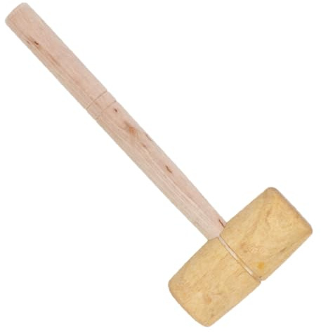 KOCKSHION Marteau en Bois Multifonction 45-50 Mm Maillet de Maroquinerie et Menuiserie Bois Verni Petit Format Compact pour Travail Artisanal Maillet à Ciseau