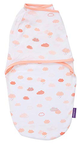 Clevamama Wickeltuch zum Schlafen aus 100% Baumwolle - Baby Schlafsack (0-3 Monate)