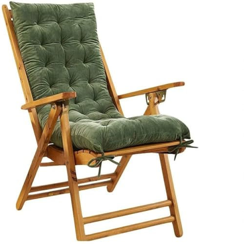 Ezoon Stuhlauflagen Schreibtischstuhl Sitzkissen hohe Rückenlehne Sonnenliege Terrassenkissen Kristall Samt Sessel Chaise Holz Schaukelstuhl Pad Matte für Indoor Outdoor