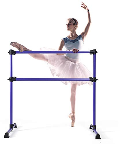 DREAMADE Ballettstange Höhenverstellbar, Ballet Bar aus Eisen, Stretchleiter Freistehend, Ballett Barre für Professionelle Tanz- und Bewegungstraining, für Kinder & Erwachsene