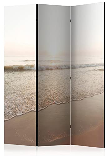murando - Paravent Raumteiler Landschaft, 135x172 cm, 3-teilig, Wohnzimmer | Mobiler Sichtschutz, sofort einsatzbereit, Holzrahmen, ideal fürs Wohnzimmer oder Büro, geruchsneutral, lichtbeständig
