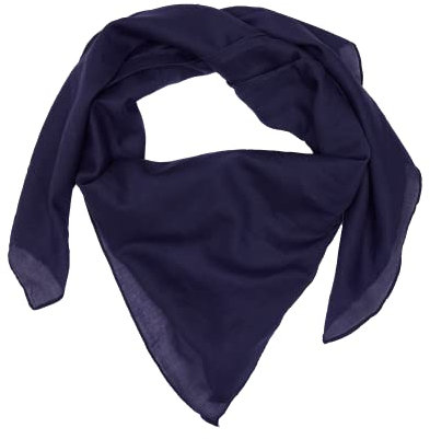 Baumwolltuch Schal Kopftuch Damen Herren Unisex Bandana Halstuch Accessoire Multifunktionstuchviele Atmungsaktiv und Weich Gesichtsschutz für Herbst und Winter Farben 100x100 cm (Dunkelblau)