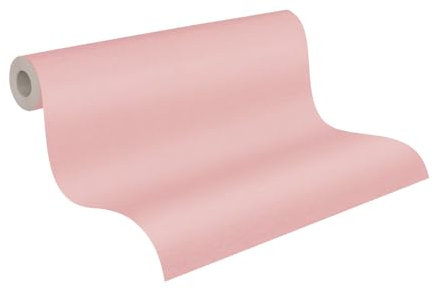 A.S. Création Vliestapete Strukturtapete - Uni Tapete 389042 in Rosa - einfarbige Wandtapete für verschiedene Räume 10,05 m x 0,53 m