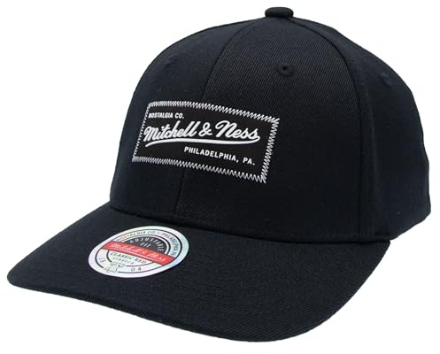 Mitchell & Ness Snapback - Biowashed Zig Zag - Small Box Logo, Black