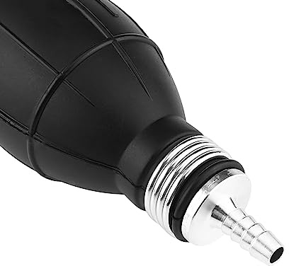 Benzinpumpe 6Mm Schlauch, 6Mm Benzinpumpe, 6mm Gummi & Aluminium Kraftstoffpumpe Linie Hand Primer Bulb Gas Benzin für Auto Boot Marine Außenborder Kraftstoffpumpe (6mm)
