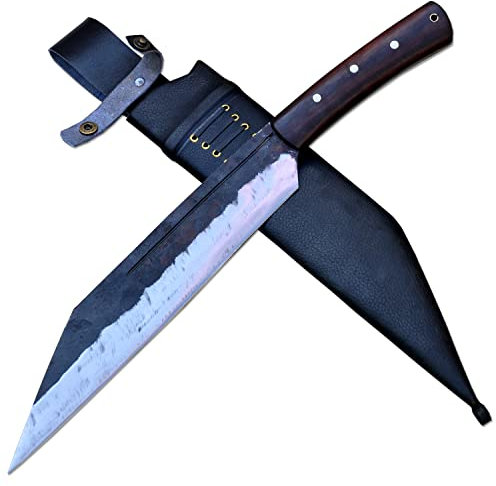 30 cm langes Klingen-Seax-Messer – echtes funktionierendes Seax-Hackmesser – Machete – geschmiedetes Seax-Messer – Messer – handgefertigt in Nepal – schärfen – sofort einsatzbereit