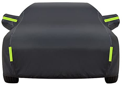 MARXAN Autoabdeckung für VW T4 1995–2004, Komplette Abdeckungen Abdeckplane wasserdicht wetterfeste Auto Abdeckplane Garagen Außen Zubehör,D/Black