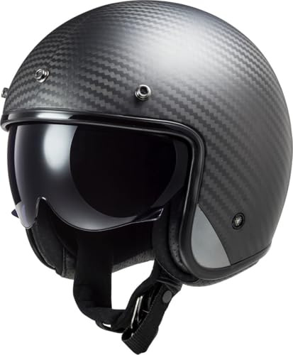 LS2, Jet-Motorradhelm BOB II CARBON Matt Carbon, XS