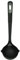 Fackelmann PRO Soup Ladle, Non-Stick Sauce Ladle, Stirring & Serving, Heat-Resistant 200 Degrees, Home & Professional, Large Scooping Stew & Gravy Spoon, Left & Right Handed, 34 cm, Black & Grey