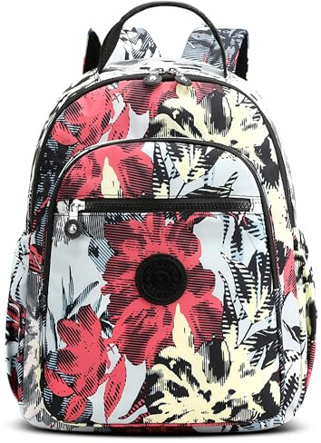 POSSOBAG Leggero Zaino Donna Casual Zainetto Daypack Grande Capacità Borsa da College con Unico Moda Modello Impermeabile Donna Zaino per Scuola Viaggiare Vacanza Quotidiano Vacanza Foglia