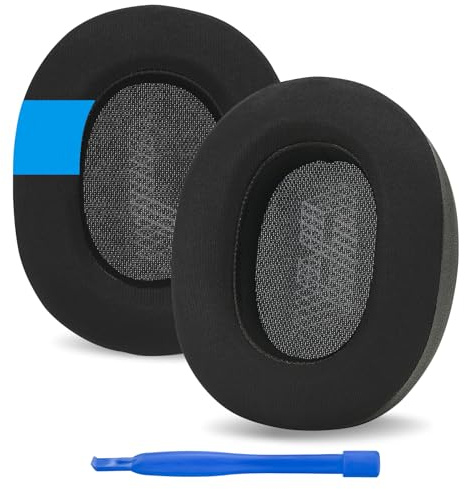 Linkidea Ersatz-Ohrpolster, kompatibel mit JBL Lifestyle E65, Duet NC, Live 650, Live 660 Kopfhörer, Headset-Ohrpolster (btnc, Kühlgel/Schwarz)