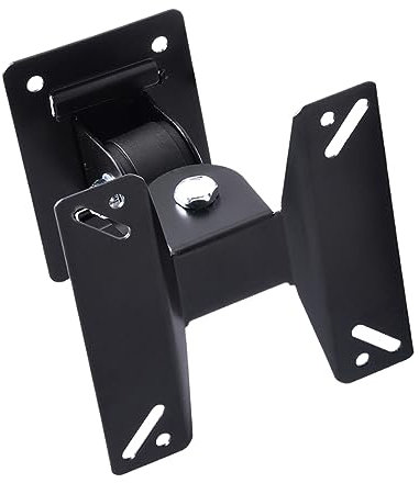 jojofuny Support Mural TV Inclinable Et Pivotant Fixation Murale pour Écran Plat Montage Complet Rotation Support Noir pour Domicile Et Espaces Publics