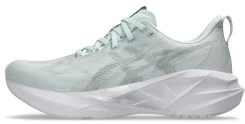 Asics Chaussures de Course NOVABLAST 5 pour Homme, Blanc/Gris piéedmont, 44 EU