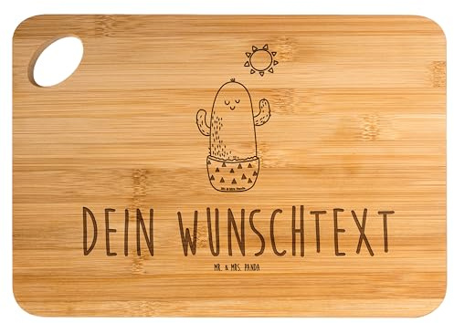 Mr. & Mrs. Panda graviertes schneidebrett Kaktus Sonne - Personalisierte Geschenke, Mit Gravur, Ehebruch, Scheidung, Frühstücksbrett graviert, Motivation, Personalisiertes Holzbrett, Logo, Brettchen