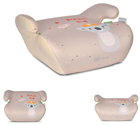 Lorelli Orion Kindersitzerhöhung 125 bis 150 cm (6-12 Jahre), Autositzerhöhung, tragbare Sitzerhöhung, Kindersitz, Autositz Erhöhungen für Kinder (Beige)