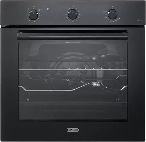 FGE 6 NL - Forno a gas, Multifunzione, 71 Litri, Nero, Classe energetica A