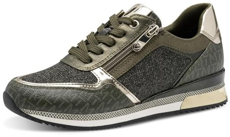 Marco Tozzi Damen 2-23713-41 Sneaker, Khaki Comb, 40 EU