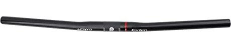 Kolfiber MTB cykelstyre W/25,4 mm klämma platt stång matt svart