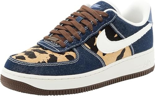 NIKE IB3674-400 Air Force 1 '07 Donna, Obsidian/Sail-Baroque Brown EU 36