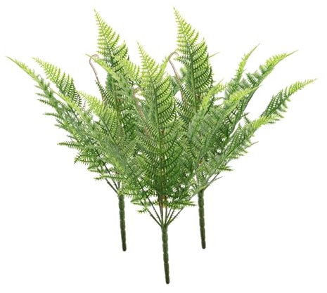 DONFAMDS 2 Helechos Artificiales Realistas de Plástico Resistentes y Reutilizables Decoración Verde Hogar y Espacios Comerciales