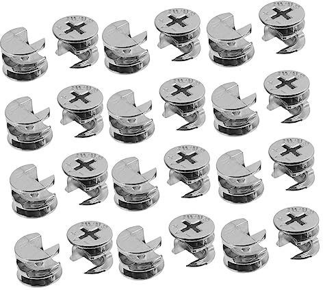 Veemoon 50stücke Teiliges Cam Lock Möbelverbinder Aus Robustem Mit Verriegelungsmutter Für Möbel Schränke Und Paneelbefestigung Leicht Zu Installieren Korrosionsbeständig Und Langlebig