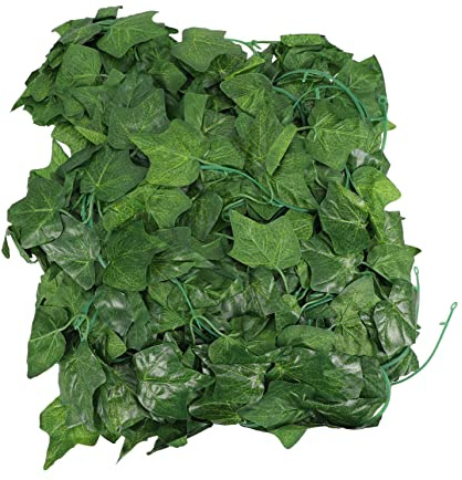 JECOMPRIS Plantes Artificielles en Rotin Lot De 5 90 Feuilles Décoratives Vertes Simulation De Vignes Grimpantes Rotin Artificiel pour Décoration Murale Intérieure Salon Maison