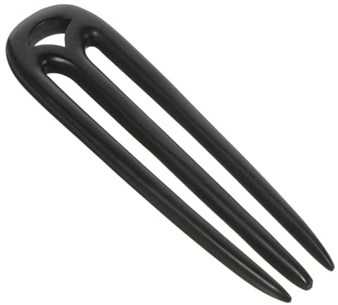 Épingle à Cheveux Style Chinois Vintage en Bois Foncé pour Chignon | Lot de 3, Finition Lisse, Tenue pour Cheveux Épais, Usage Mariage et Bal de Promo