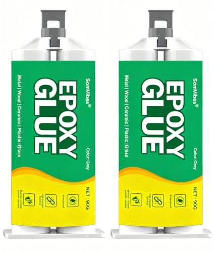 90g Metal Glue, Super Strong Epoxy Glue Heavy Duty For DIY Repair 2PACK