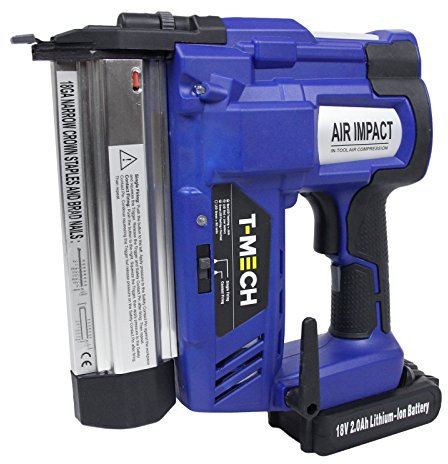 Nagelpistole Akkutacker Elektrotacker Tacker Nagler Magazinnagler Druckluftgeräte Kabellos mit 300 Gratis Nägel und 300 Tackerklammern