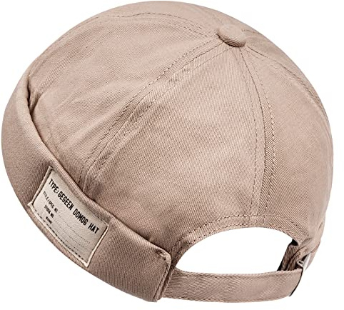 Clape Docker Cap Summer Sjömmössa, Tunn Sailor Cap Bomull Retro Brimless hatt, Basecap för män och kvinnor