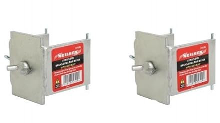 DORI Block with Lock Bolt X 2 PCS for 50MM 50.8mm Long Sided Profile Poles Bricklaying