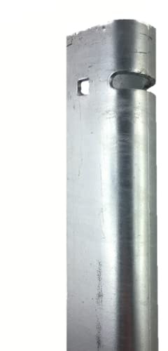 auf-mass24 Universal Zaunanschlussleiste Typ-UL Zaunanschlussschiene Zaun (1240mm, Feuerverzinkt - Silbergrau)
