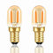 Bombilla Filamento LED Vintage E14 T22 1W, 100LM 2200K Blanco Cálido, 10W Equivalente, Bombilla Tubular Edison Ámbar E14 Decorativa Luz de Noche Bombilla Nevera, Paquete de 2