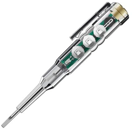 F Fityle Stylo testeur de tension électrique, tournevis multifonctionnel intelligent, outils de test de Circuit de fil électrique, de tension, stylo